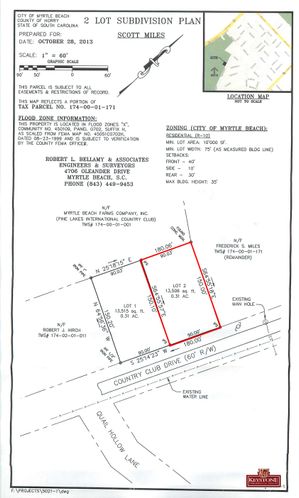 Country Club Drive,Pine Lakes-Lot 2-Land For Sale-Myrtle Beach: Country Club Drive, Myrtle Beach, SC 29577